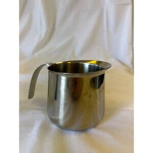 Krups Stainless Steel Milk Frothing Pitcher With Handle 20 Oz